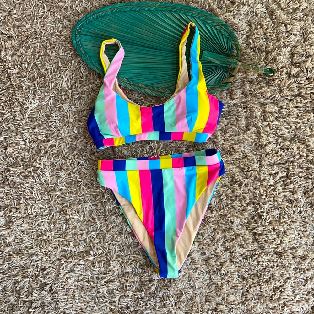 Blushing Brunette High Waisted Bikini (Never Worn)